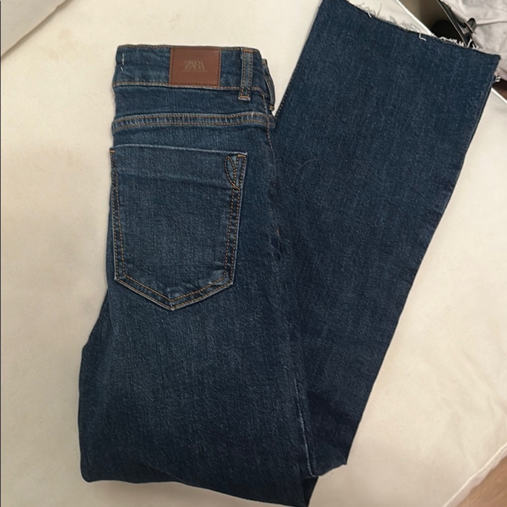 Zara jeans high rise mini flare SUPER CUTE NWT